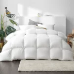 Down Comforter 81"X86" Lightweight to Ultra-Warm